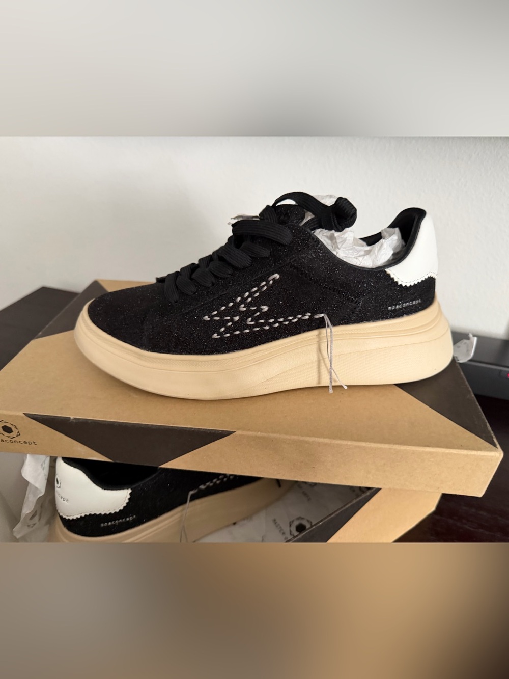 MOA Master of Arts Platform Sneakers with Cream Sole